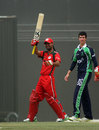 Jatinder Singh acknowledges the cheers after getting to his half-century, Italy v Scotland, ICC World Twenty20 Qualifier, Dubai, March 19, 2012