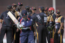 Canada celebrate another wicket against Nepal, Canada v Nepal, World Twenty20 Qualifier, Sharjah, 20 March
