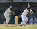 Samit Patel played several attacking strokes during his innings, Sri Lanka Development XI v England XI, 3rd day, Colombo, March 22, 2012