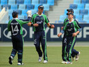 Ireland get together after a wicket, Ireland v Netherlands, ICC World Twenty20 Qualifier, preliminary final, Dubai, March 23, 2012