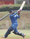 Kedar Devdhar hits out during his 96, Baroda v Delhi, Syed Mushtaq Ali Trophy, 1st semi-final, Mumbai, March 26, 2012