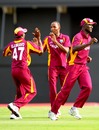 Garey Mathurin celebrates having Shane Watson caught, West Indies v Australia, 1st Twenty20, St Lucia