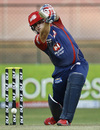 Aaron Finch drives, Royal Challengers Bangalore v Delhi Daredevils, IPL 2012, Bangalore, April 7, 2012