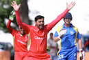 Canada's Rizwan Cheema took 6 for 34, Namibia v Canada, ICC World Cricket League Championship, 24th match, Windhoek, April 12, 2012