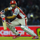 Adam Gilchrist guides the ball, Kings XI Punjab v Pune Warriors India, IPL, Mohali, April 12, 2012