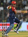 Virender Sehwag strokes one through the off-side, Mumbai Indians v Delhi Daredevils, IPL 2012, Mumbai, April 16, 2012