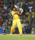 MS Dhoni bludgeons one of the biggest sixes of the tournament, Chennai Super Kings v Pune Warriors, IPL, Chennai, April 19, 2012