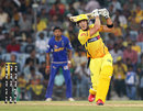 Faf du Plessis lofts one on his way to a half-century, Chennai Super Kings v Rajasthan Royals, IPL 2012, Chennai, April 21, 2012