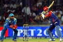 Virender Sehwag plays an attacking shot, Delhi Daredevils v Pune Warriors, IPL 2012, Delhi, April 21, 2012