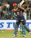 Virender Sehwag smacks one off the back foot, Pune Warriors v Delhi Daredevils, IPL, Pune, April 24, 2012