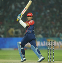 Virender Sehwag plays towards the leg side, Rajasthan Royals v Delhi Daredevils, IPL, Jaipur, May 1, 2012