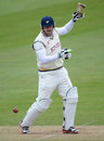 Anthony McGrath plays from the crease, Yorkshire v Leicestershire, County Championship, Division One, North Marine Road, 2nd day, May 3, 2012