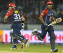 David Warner and Naman Ojha shared an unbeaten 189-run partnership, Deccan Chargers v Delhi Daredevils, IPL, Hyderabad, May 10, 2012