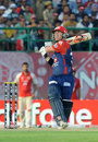 David Warner hits out on his way to 79 off 44, Kings XI Punjab v Delhi Daredevils, IPL, Dharamsala, May 19, 2012