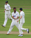 Andre Adams dismissed Ashwell Prince to complete a five-wicket haul, Nottinghamshire v Lancashire, County Championship, Division One, Trent Bridge, 2nd day, June 7, 2012