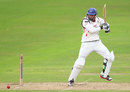 Glen Chapple plays a shot into the off side, Nottinghamshire v Lancashire, County Championship, Division One, Trent Bridge, 2nd day, June 7, 2012
