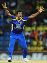 Thisara Perera claimed his third five-for in ODIs, Sri Lanka v Pakistan, 2nd ODI, Pallekele, June 9, 2012