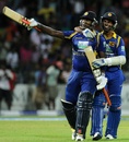 Angelo Mathews secured victory with two balls to spare Sri Lanka v Pakistan, 5th ODI, Premadasa Stadium, Colombo, June 18, 2012