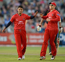 Yasir Arafat became the leading wicket-taker in English Twenty20, Lancashire v Durham, FLt20, North Group, Old Trafford, June 25, 2012