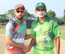 Javed Ahmadi with Babar Azam, Afghanistan v Pakistan U-19s, Kuala Lumpur, Under-19 Asia Cup, June 28, 2012