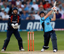Luke Wright hits out during his innings of 46, Essex v Sussex, FLt20 South Group, June 28, 2012