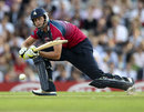 Alex Blake reverse-sweeps on his way to 35, Surrey v Kent, Flt20 South Group, The Oval, July, 7, 2012