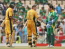 Michael Clarke shakes Mark Boucher's hand, Australia v South Africa, semi-final, World cup, St Lucia, April 25, 2007