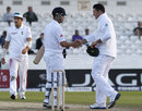 England reached 130 for 4 in their chase of 253 before both sides shook on a draw, England v South Africa, 2nd Investec Test, Headingley, 5th day, August 6, 2012