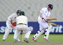 Eoin Morgan made a half-century batting at No. 3, England Lions v Australia A, 1st unofficial Test, Old Trafford, 1st day, August 7, 2012