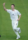 Callum Thorp celebrates removing Matthew Spriegel, Durham v Surrey, County Championship, Division One, Chester-le-Street, August 9, 2012
