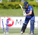 Ben Foakes is bowled, Australia v England, ICC U-19 World Cup 2012, Townsville, August 11, 2012