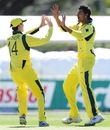Gurinder Sandhu celebrates a wicket, Australia v England, ICC U-19 World Cup 2012, Townsville, August 11, 2012