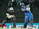 Imran Nazir hammers one through the off side, Kandurata Warriors v Nagenahira Nagas, SLPL, Colombo, August 13, 2012