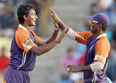Imran Khan and Dilruwan Perera took five wickets between them, Kandurata Warriors v Ruhuna Royals, SLPL, Pallekele, August 20, 2012 