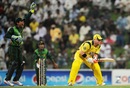 David Warner falls LBW to Saeed Ajmal, Pakistan v Australia, 2nd ODI, Abu Dhabi, August 31, 2012