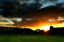 South Africa bat as the sun sets over Trent Bridge, England v South Africa, 5th NatWest ODI, Trent Bridge, September, 5, 2012