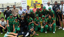 South Africa Women celebrate with the T20 series trophy, Bangladesh Women v South Africa Women, 3rd T20I, Mirpur, September 14, 2012
