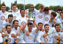 Derbyshire celebrate with the trophy, Derbyshire v Hampshire, County Championship, Division Two, Derby, September 14, 2012