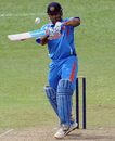 MS Dhoni pulls during his half-century, Sri Lanka v India, World Twenty20 2012 warm-up, Colombo, September 15, 2012