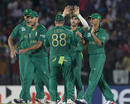 South Africa celebrate a wicket, Sri Lanka v South Africa, World Twenty20 2012, Group C, Hambantota, September 22, 2012