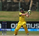 Jess Cameron drives a ball through the off-side, Australia v Pakistan, Women's World T20, Group a, Galle, September 29, 2012