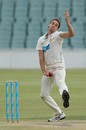 Luke Butterworth sends down a delivery, South Australia v Tasmania, Sheffield Shield, Adelaide, 4th day, October 12, 2012