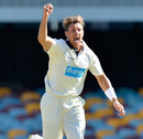 James Pattinson made an impression at the Gabba, Queensland v Victoria, Sheffield Shield, Brisbane, 3rd day, October 12, 2012