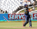 Joe Root is bowled, Sydney Sixers v Yorkshire, Group B, Champions League Twenty20, Cape Town, October 16, 2012