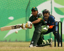 Mariam Hasan plays the sweep shot, India v Pakistan, ACC Women's T20 Asia Cup, Guangzhou, October 28, 2012