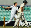 Dale Steyn runs in to bowl, Australia A v South Africans, Sydney, 3rd day, November 4, 2012