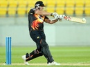 Jesse Ryder pulls during his 90 off 57 balls, Wellington v Canterbury, HRV Cup, Wellington, November 9, 2012