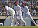 Nasir Hossain was bowled for 21, Bangladesh v West Indies, 1st Test, Mirpur, 5th day, November 17, 2012