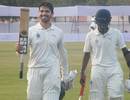 Naman Ojha walks back after scoring a century against Rajasthan ,Rajasthan v Madhya Pradesh, Ranji Trophy, Group A, Jaipur, 3rd day, November 19, 2012