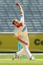 Gary Putland sends down a delivery, Victoria v South Australia, Sheffield Shield, Melbourne, 2nd day, November 24, 2012